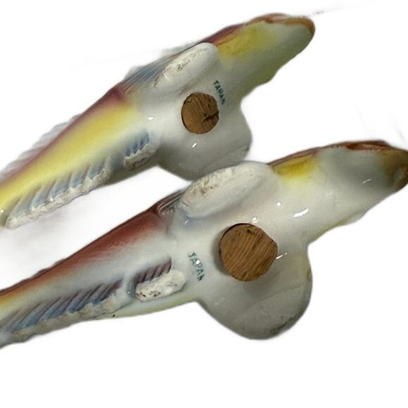 Vintage Lot 5 Ocean Fish Ceramic Salt Pepper Shakers SeaHorse Turtle Dolphin - Picture 5 of 9